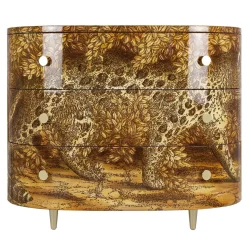Cassettiera curva Leopardo