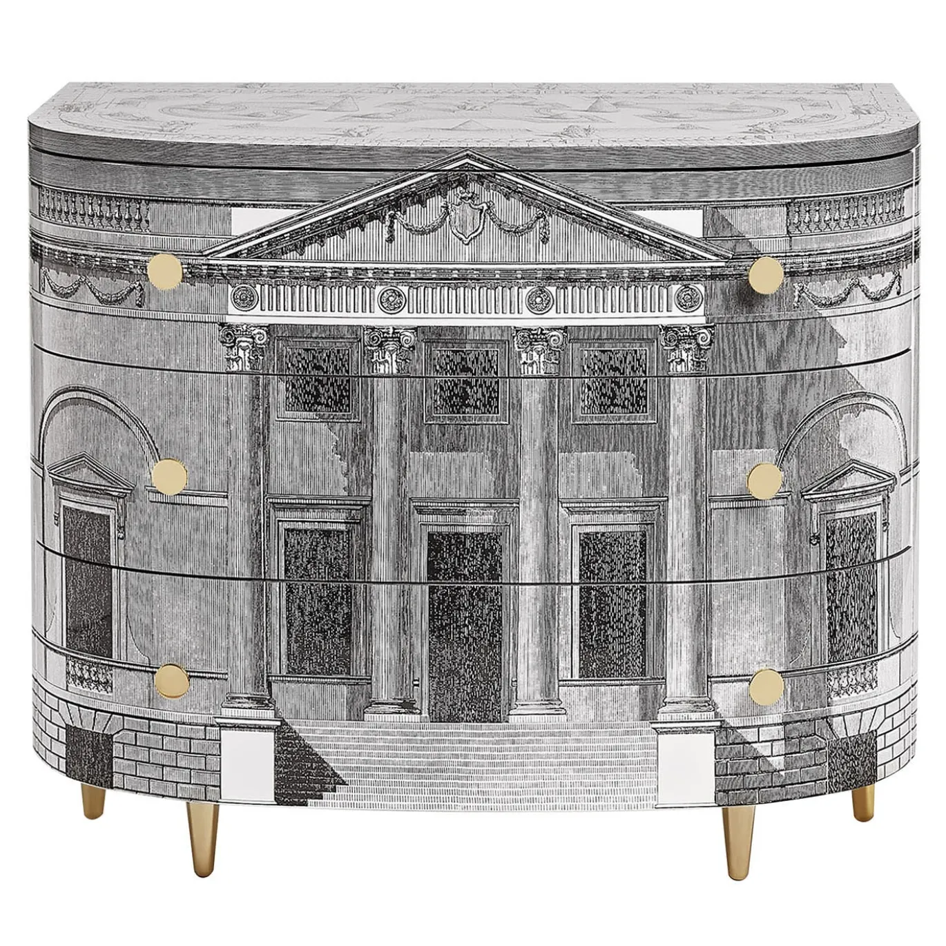 Cassettiera curva Palladiana