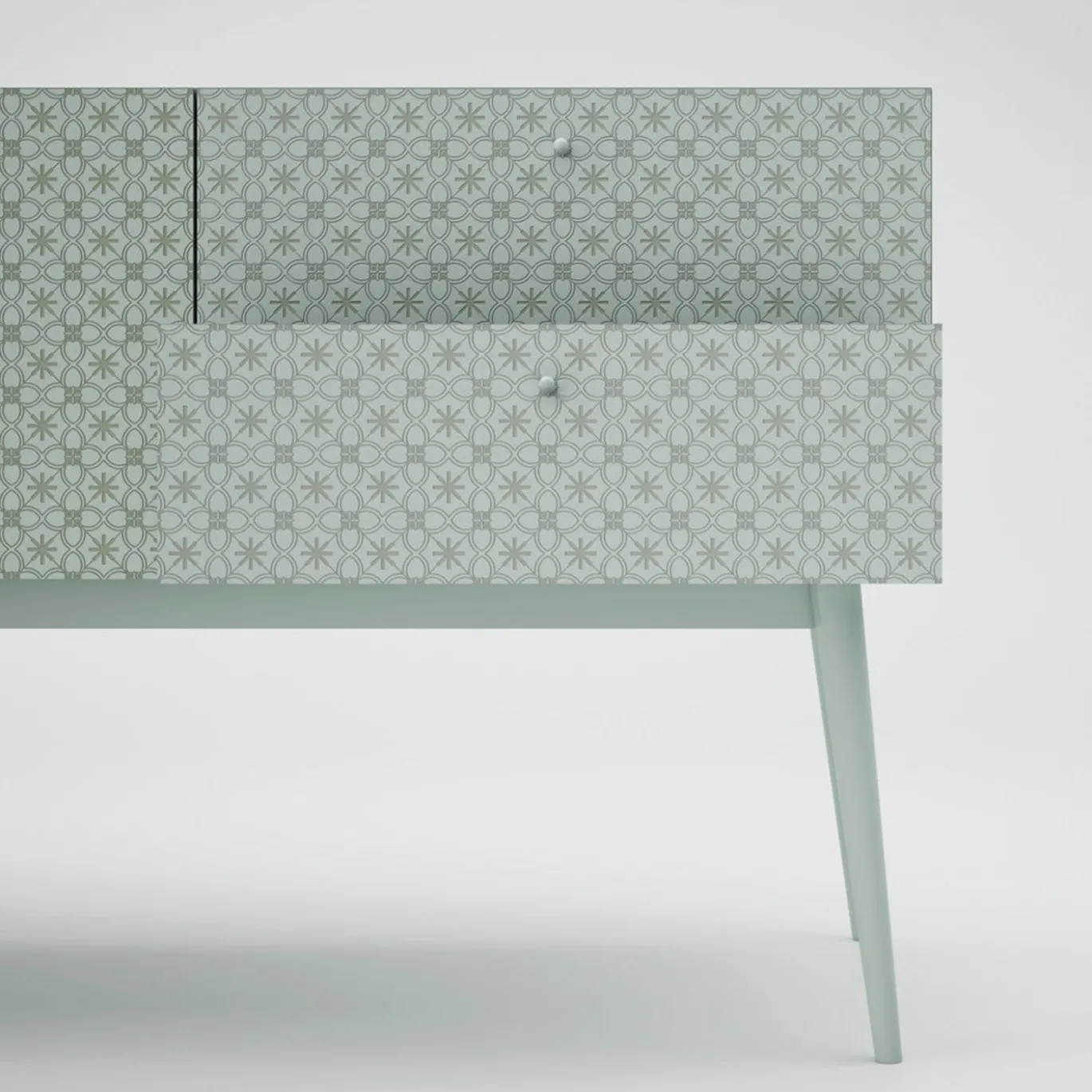 Cassettone bianco a 5 cassetti Tiles