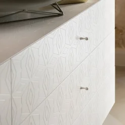 Cassettone bianco a 6 cassetti Tiles