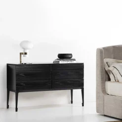 Cassettone Taisha Nero in Legno