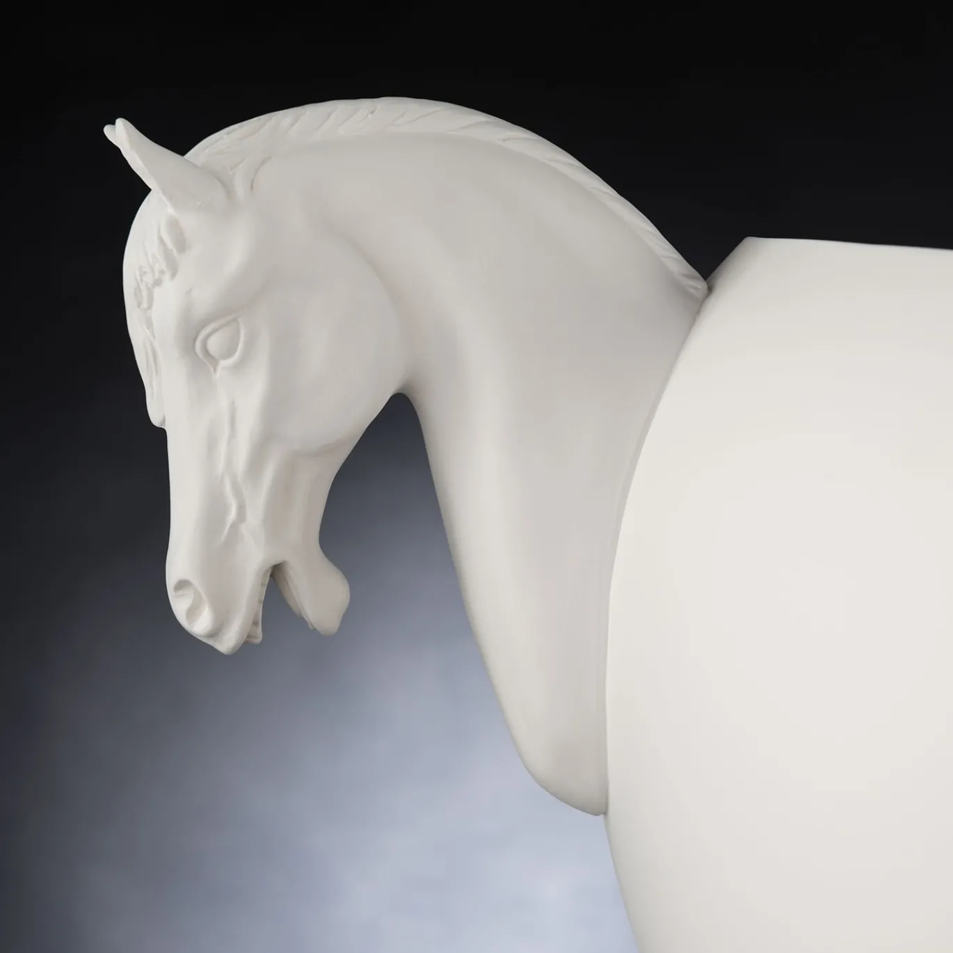Cavallo Piccolo Vaso decorativo bianco