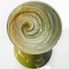 Centrotavola Alchimie in vetro di Murano verde giada