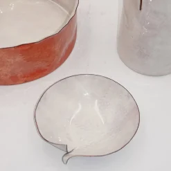 Centrotavola Allegretto Piccolo Bianco in Rame