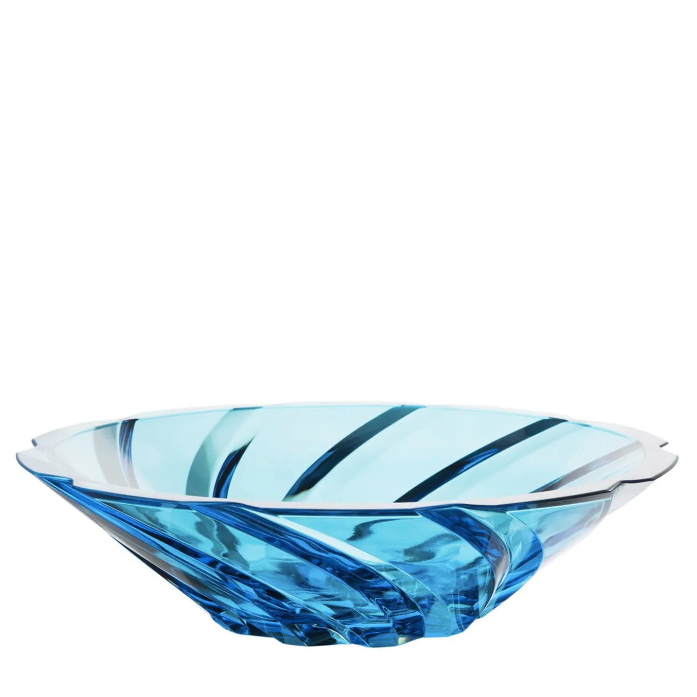 Centrotavola Bea in Cristallo Blu