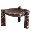 Centrotavola Block Stand alto in marmo Rosso Lepanto