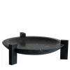 Centrotavola Block Stand basso in marmo Nero Marquina