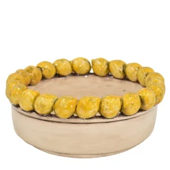 Centrotavola con Limoni Gialli in Maiolica Siciliana