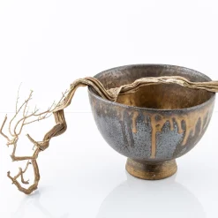 Centrotavola Contenitore Golden Pond in Gres