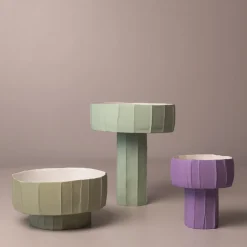Centrotavola Coppa Ninfea Corteccia B13/Lavanda