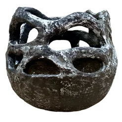 Centrotavola F.O.V. 10 in ceramica nera