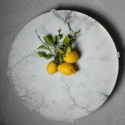 Centrotavola Imperial L in marmo Calacatta Carrara
