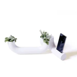 Centrotavola Impianto in acciaio bianco