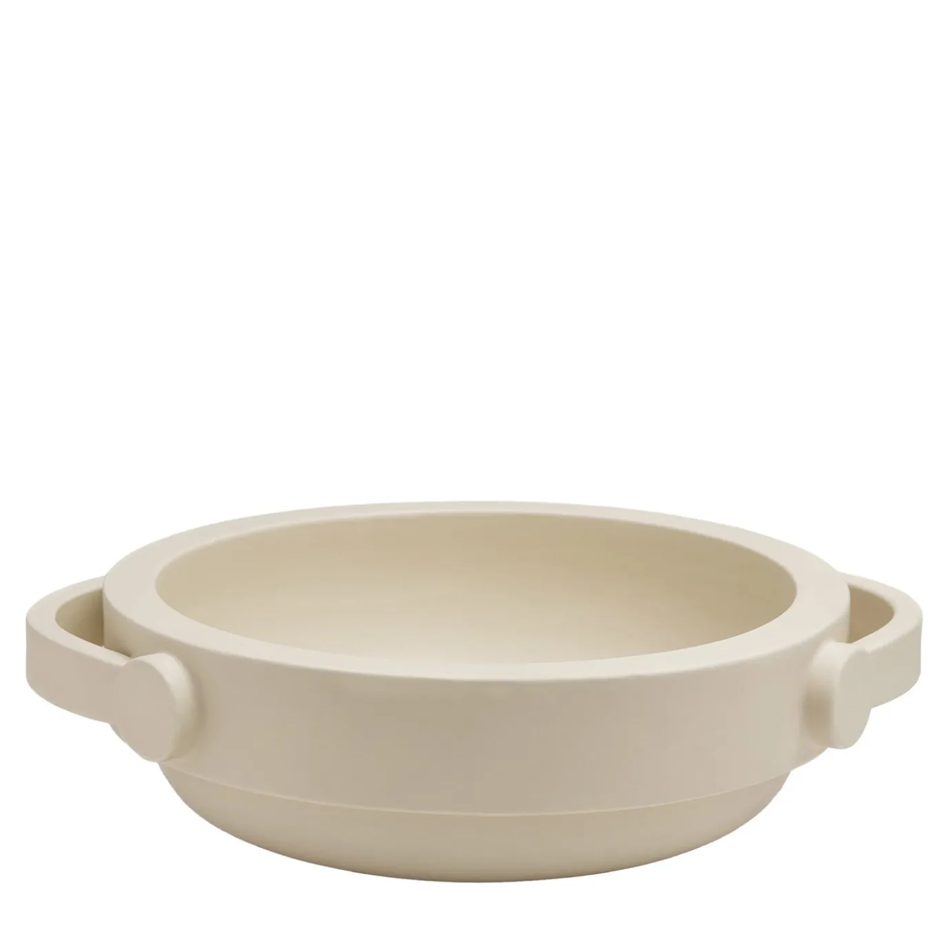 Centrotavola in ceramica ecru opaco Jarro