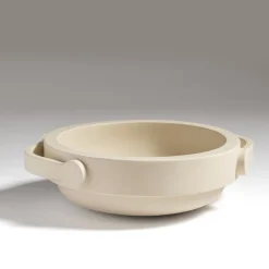 Centrotavola in ceramica ecru opaco Jarro