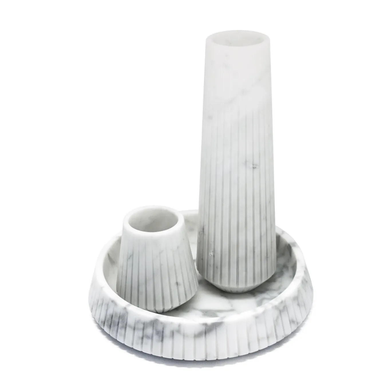 Centrotavola in marmo bianco di Carrara di Jacopo Simonetti