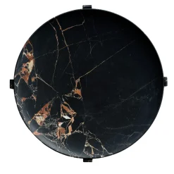 Centrotavola in marmo nero e oro Imperial M
