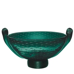 Centrotavola in vetro di Murano verde