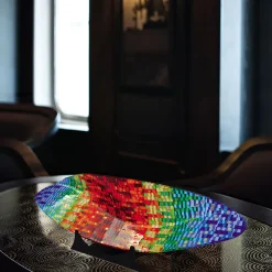 Centrotavola in vetro di Murano Onda Impression di Andrea Orso