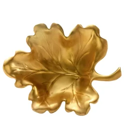 Centrotavola Medio Foglia di Fico Oro