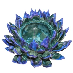 Centrotavola Ocean Bloom in ceramica smaltata