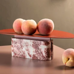 Centrotavola Origine Rosso Antico in Marmo Rosso di Alessandra Grasso