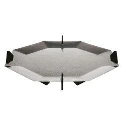 Centrotavola ottagonale Alegria in ottone argentato