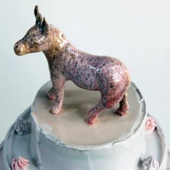 Centrotavola per torta a forma di asino