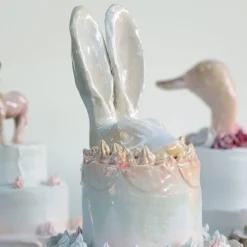 Centrotavola per torta di conigli