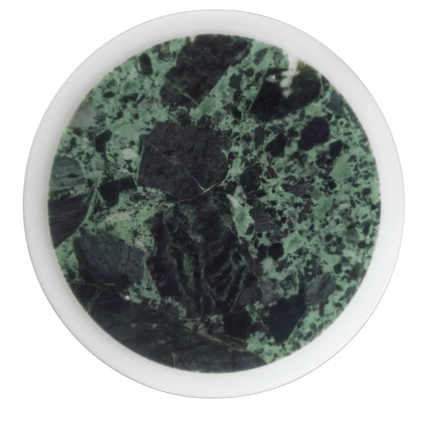 Centrotavola verde Impronte