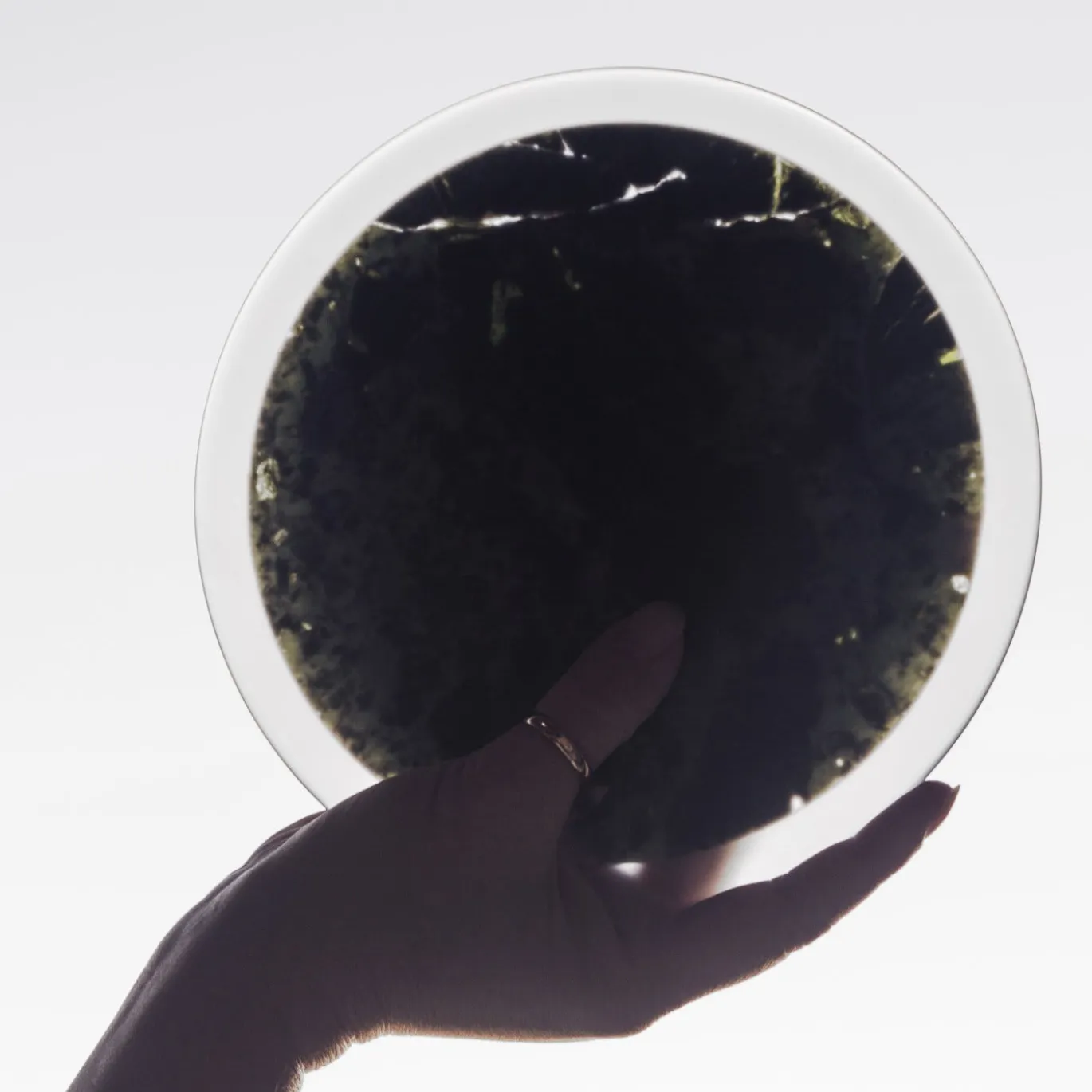 Centrotavola verde Impronte
