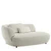 Chaise longue curva 360 Confident bianca