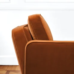 Chaise Longue Romeo in Velluto Ruggine