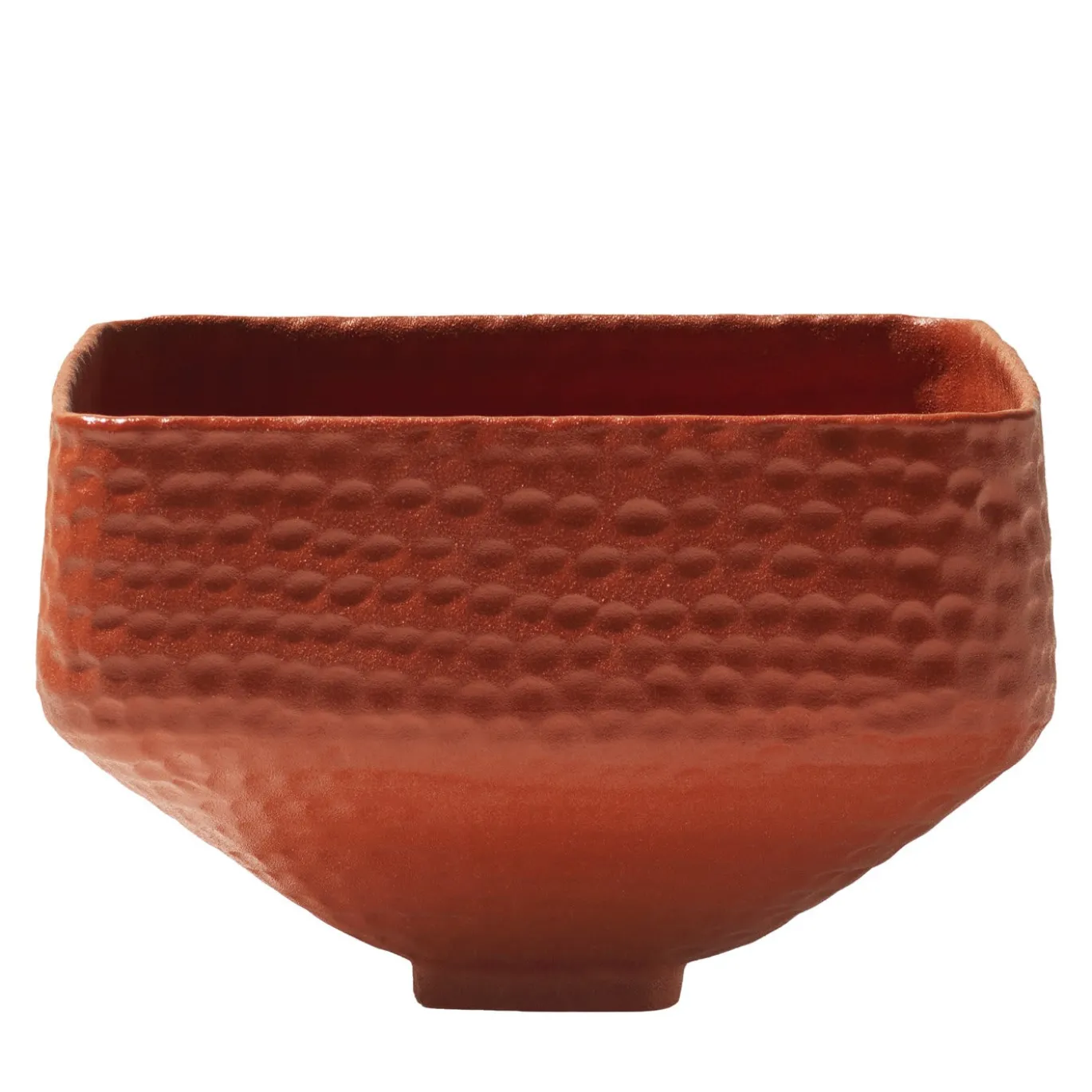 Ciotola alta Battuti Indian Red di Andrea Anastasio