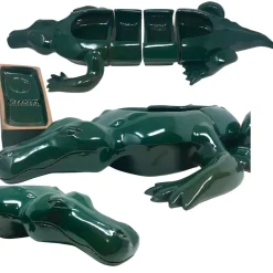 Ciotola coccodrillo verde a 4 pezzi