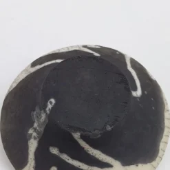 Ciotola Cratere in Ceramica Raku Bianca