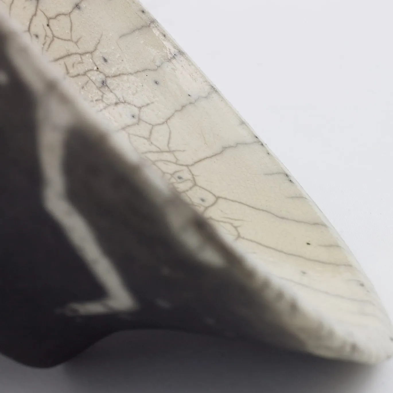 Ciotola Cratere in Ceramica Raku Bianca