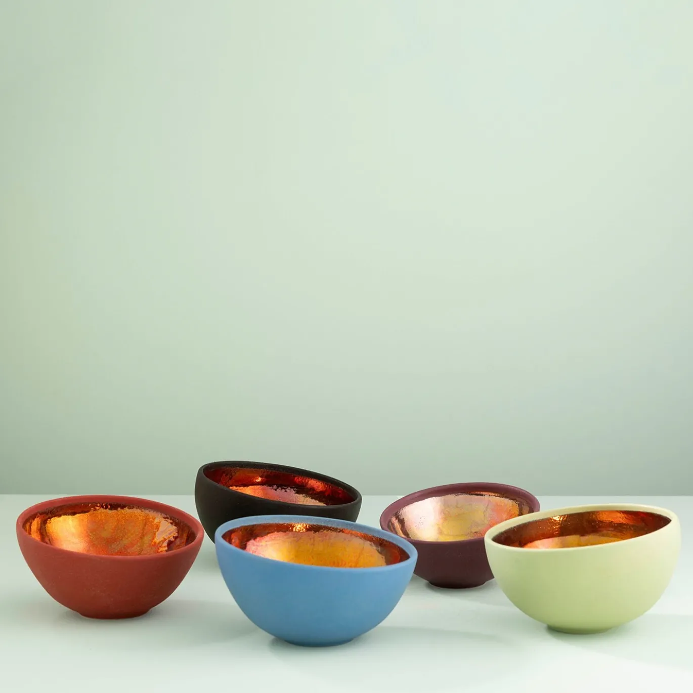 Ciotola Decorativa in Ceramica Bronzo Grande Sole