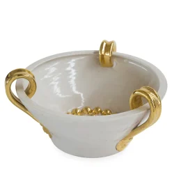 Ciotola in maiolica Trittico D'Oro