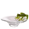 Ciotola rotonda con rana verde