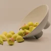 Ciotola Scultorea porta Frutta FRUUUIT in Gres Off-White
