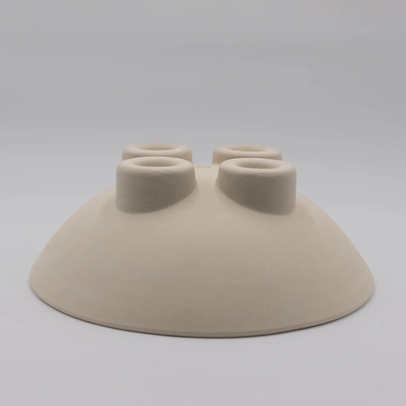 Ciotola Scultorea porta Frutta FRUUUIT in Gres Off-White