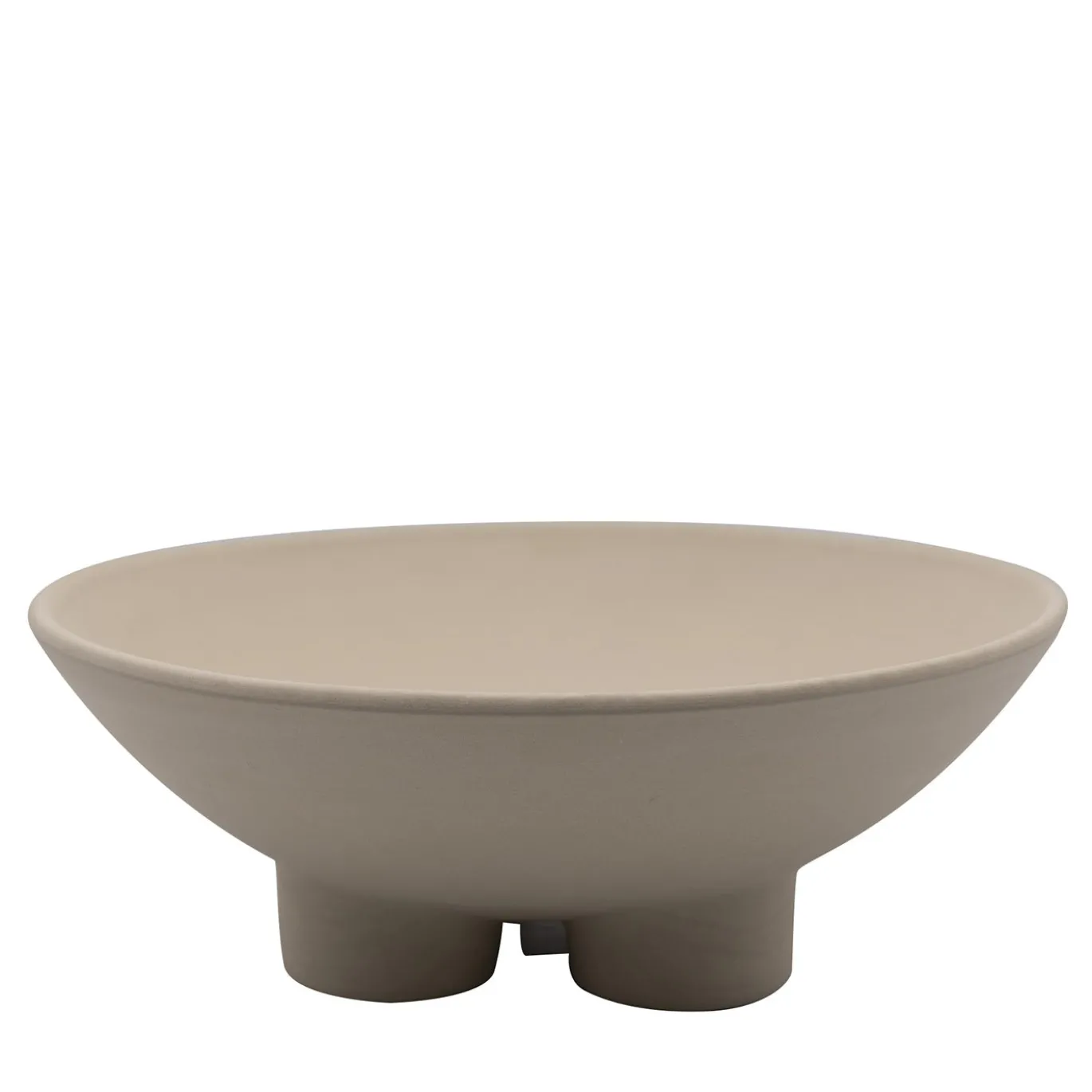 Ciotola Scultorea porta Frutta FRUUUIT in Gres Off-White