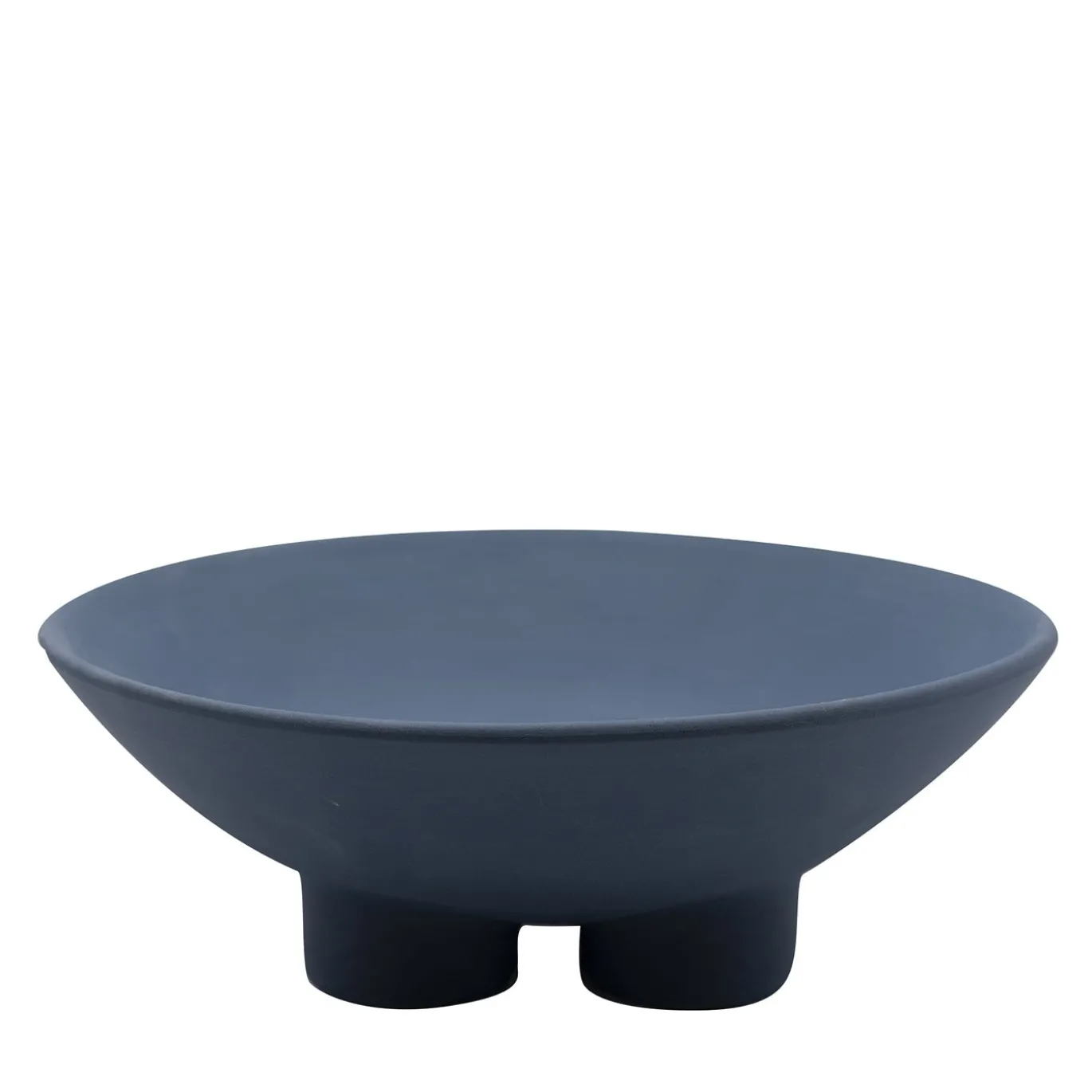 Ciotola scultorea porta frutta FRUUUIT in Gres Blu Petrolio