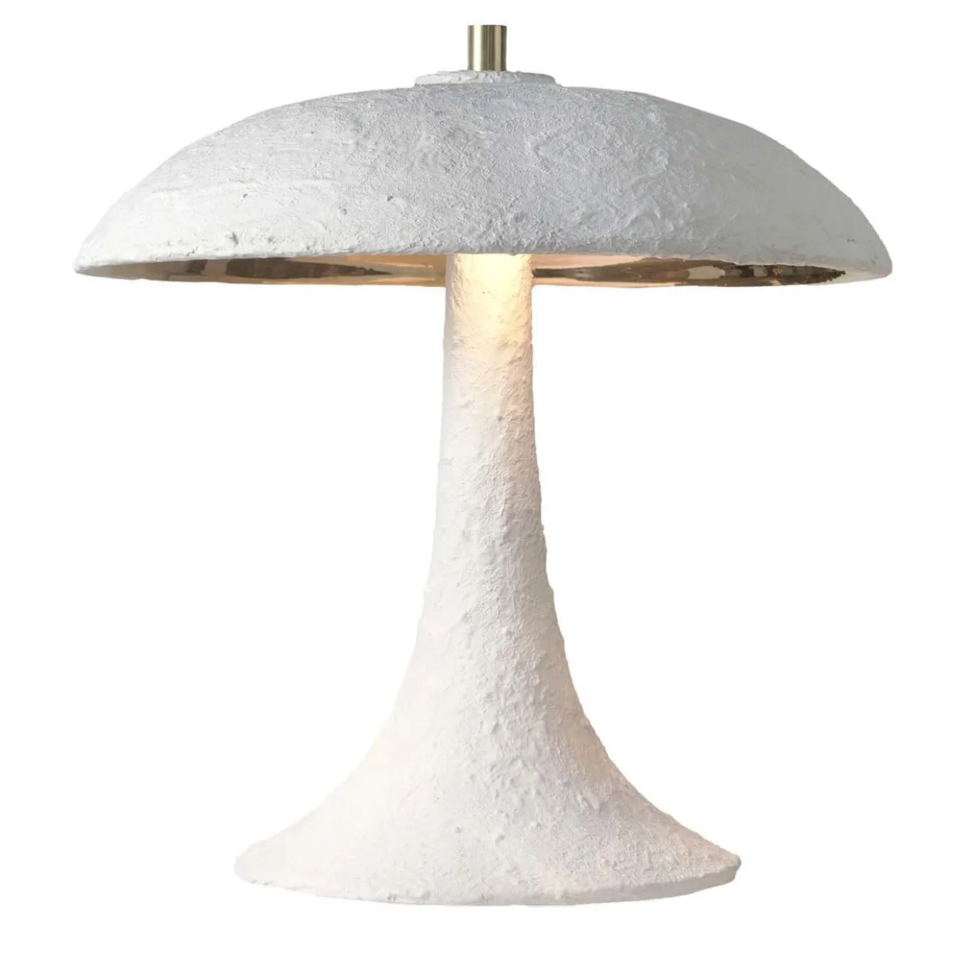 CL2109/B Lampada in encausto bianco e maiolica dorata