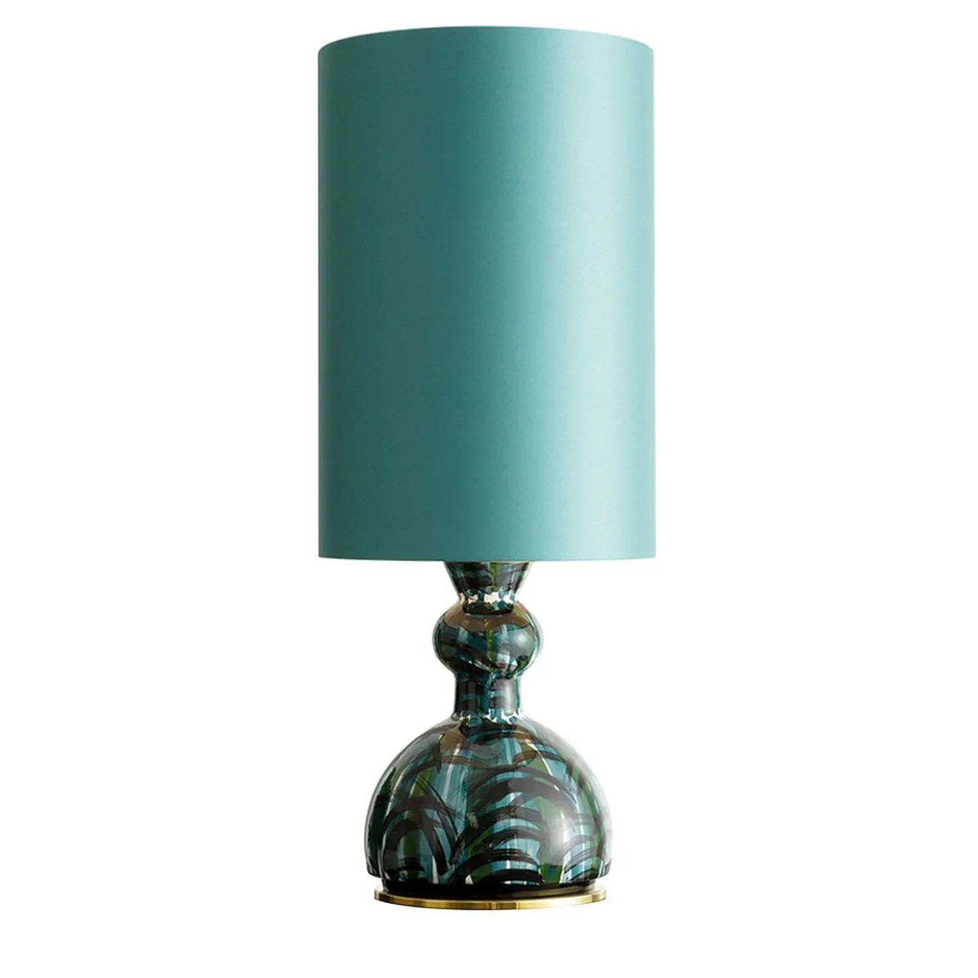 CL2123/D/V Lampada da tavolo Allegra verde e turchese