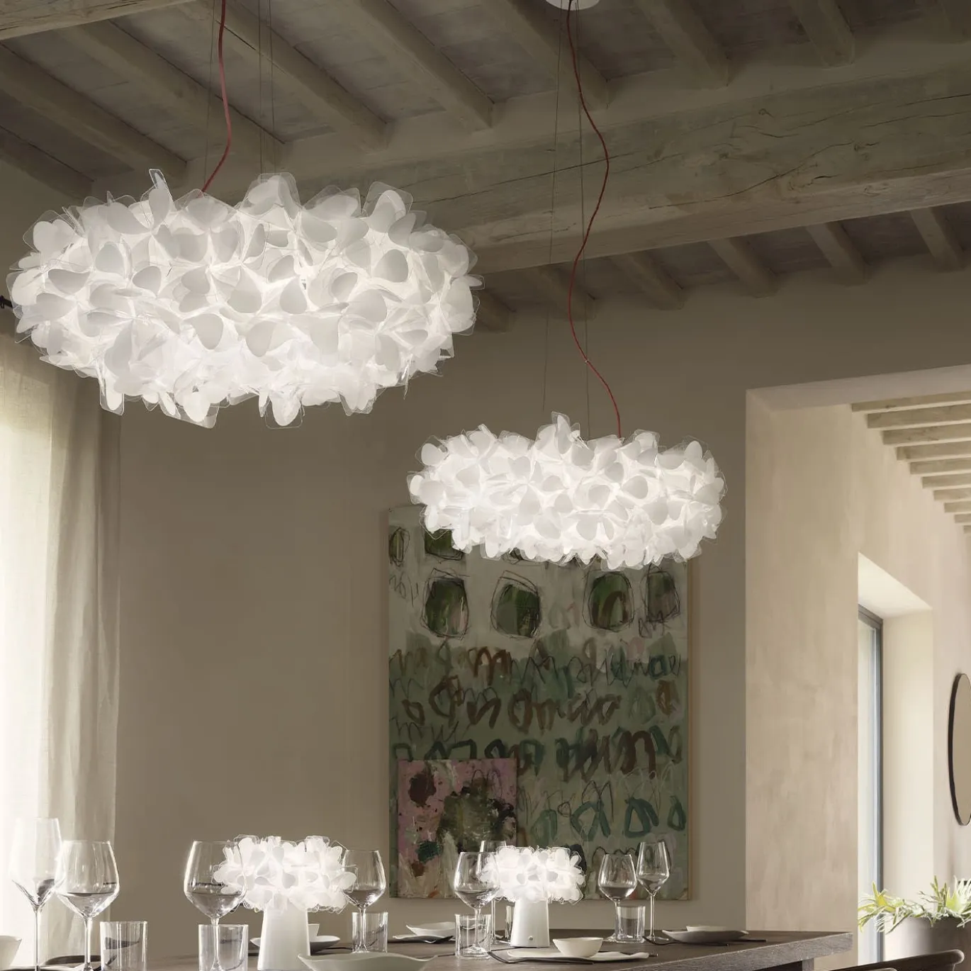 Clizia Mama Non Mama Lampada da tavolo bianca ricaricabile