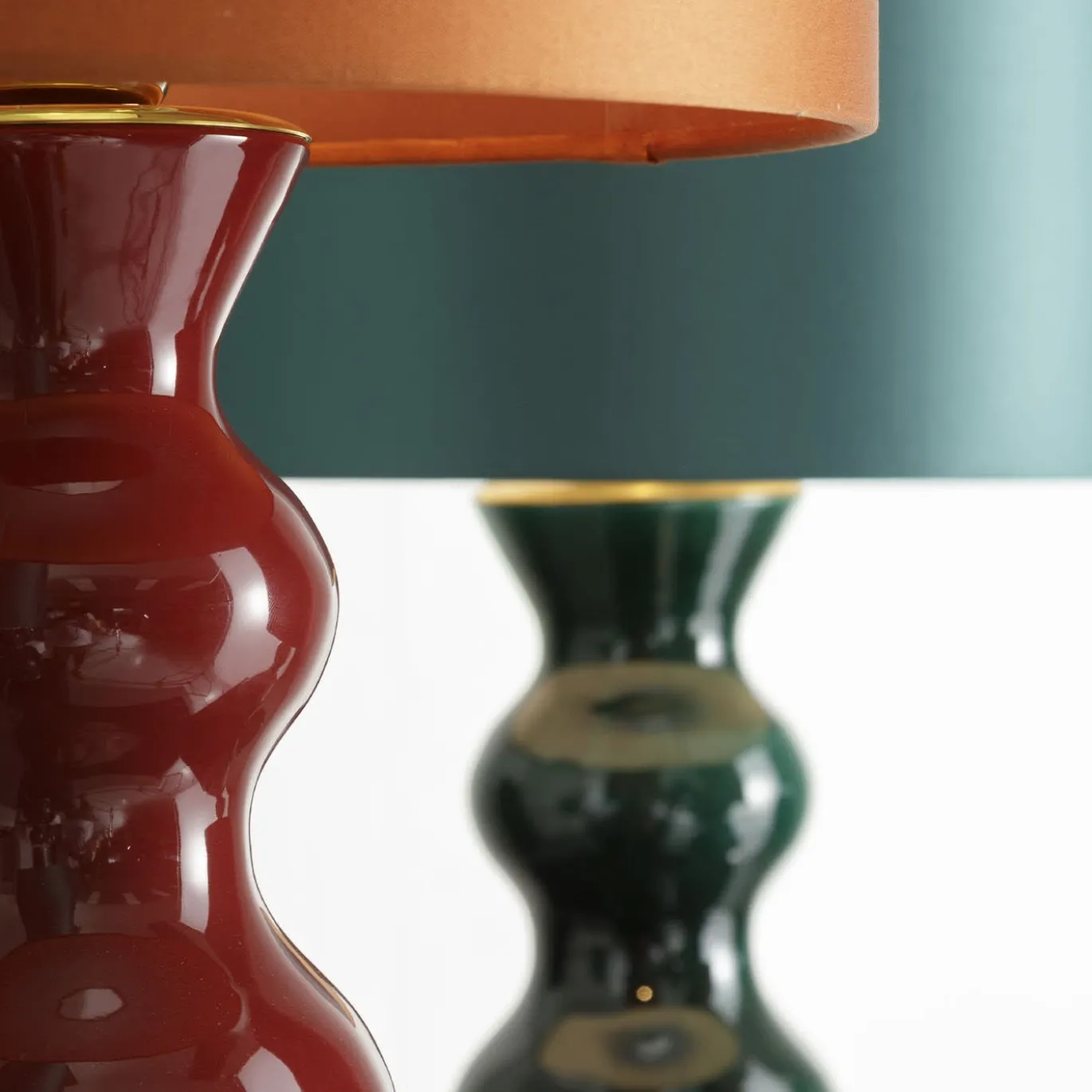 CL2122/VG Lampada da tavolo Allegra Verde e Turchese