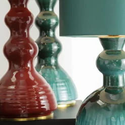 CL2122/VG Lampada da tavolo Allegra Verde e Turchese
