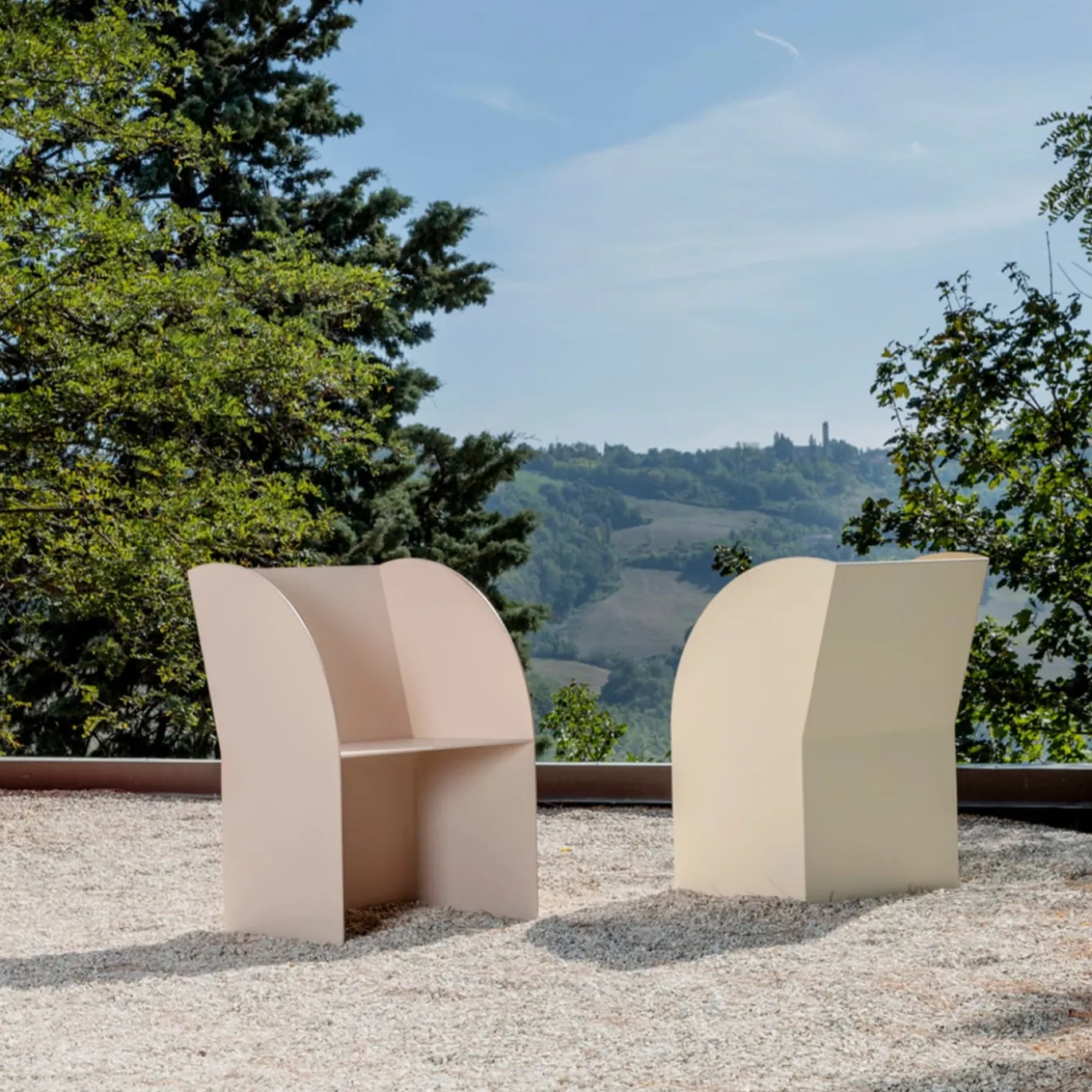 Coimbra 01 Poltrona da esterno in alluminio beige